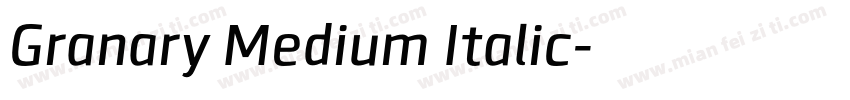 Granary Medium Italic字体转换